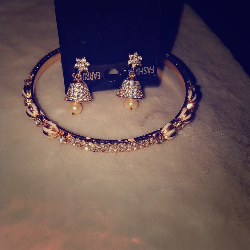 Bracelet and earring Indian